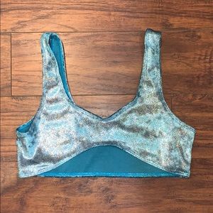 Freedomravewear Blue velvet Rave top